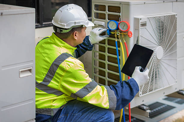 Professional Hvac technician working in Martell, CA